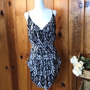 TbagsLosAngeles black/white sleeveless dress
